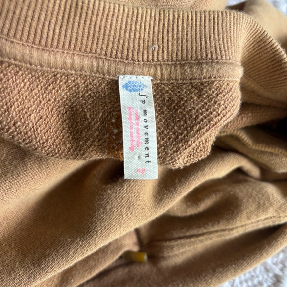 Free People FP Movement June Bug Sweatshirt Brown Size Small - Picture 4 of 7